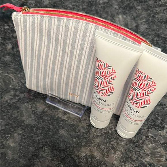 Briogeo Hair Care Duo & IPSY Striped Pouch Coral Touch BUNDLE NWT YOU GET 3items - Picture 2 of 8